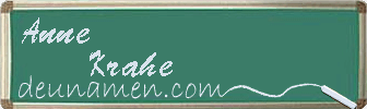 Anne Krahe Visitenkarte